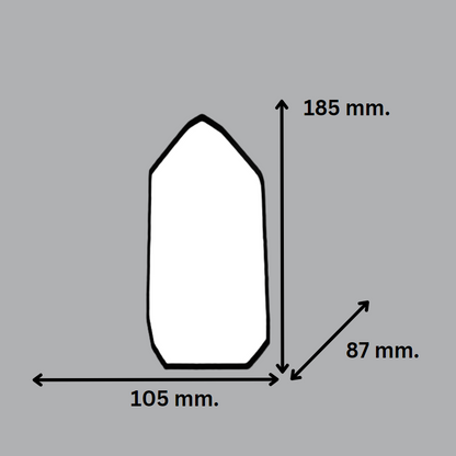 Obelisco de cuarzo natural | Punta de cuarzo | Curación con cristales | Decoración del hogar | Regalo de cristal