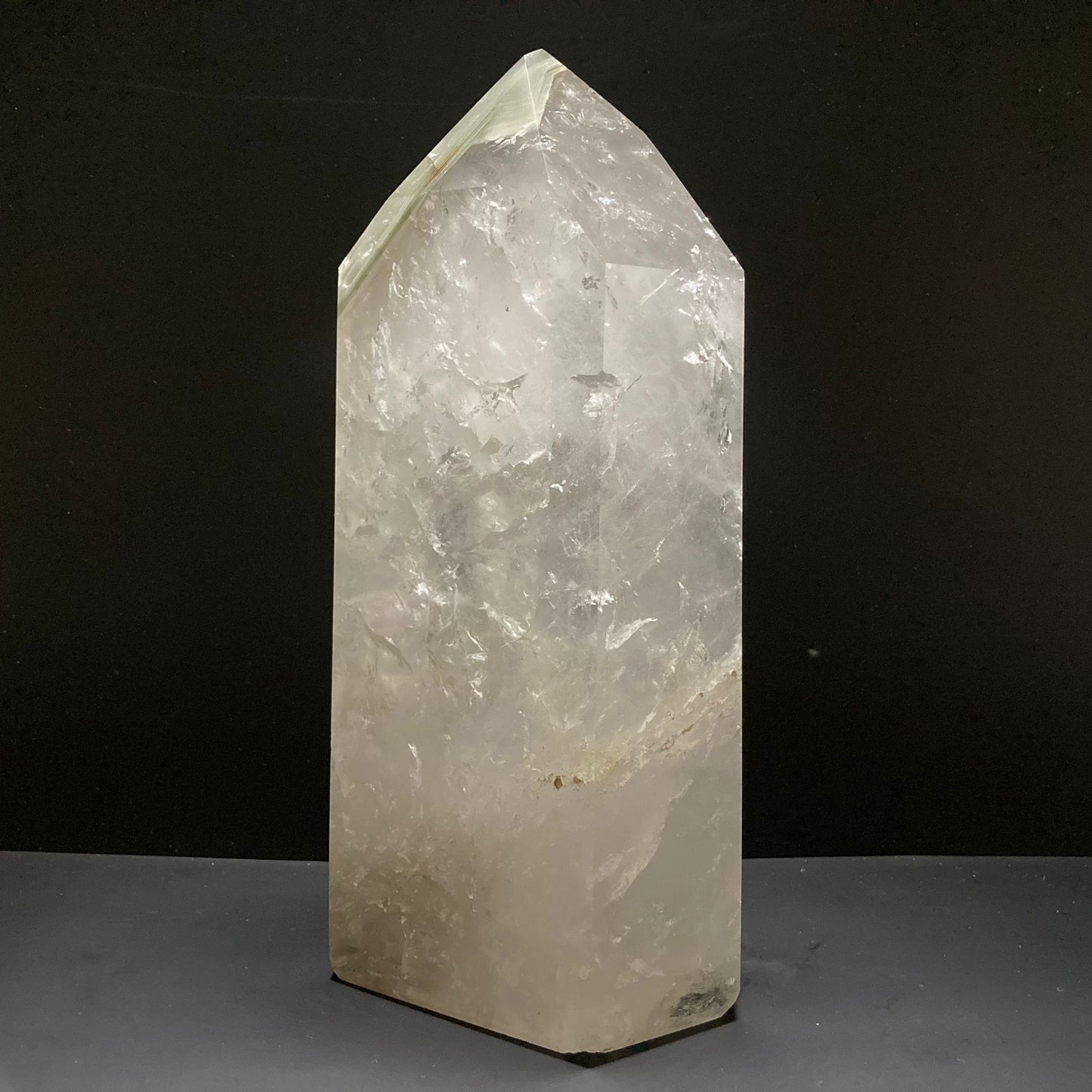 Natural Phantom Quartz Obelisk | Crystal Healing | Home Decor