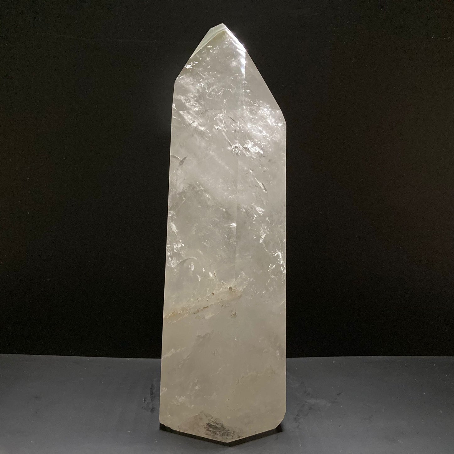 Natural Phantom Quartz Obelisk | Crystal Healing | Home Decor