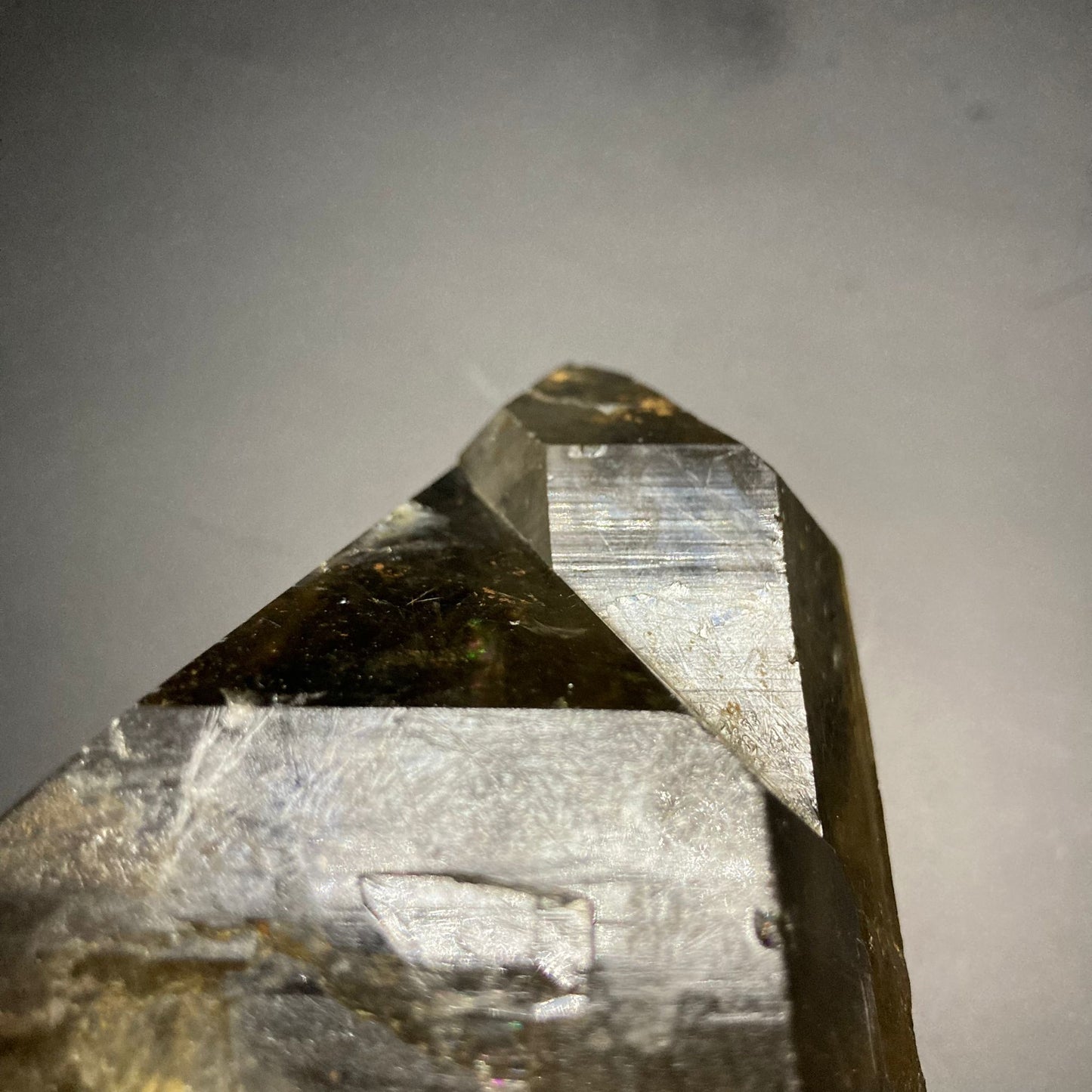 Natural Biterminated Smoky Twin Quartz Crystal | Lemurian Quartz | Rutile Quartz | Crystal Healing | Home Decor | Gemstone