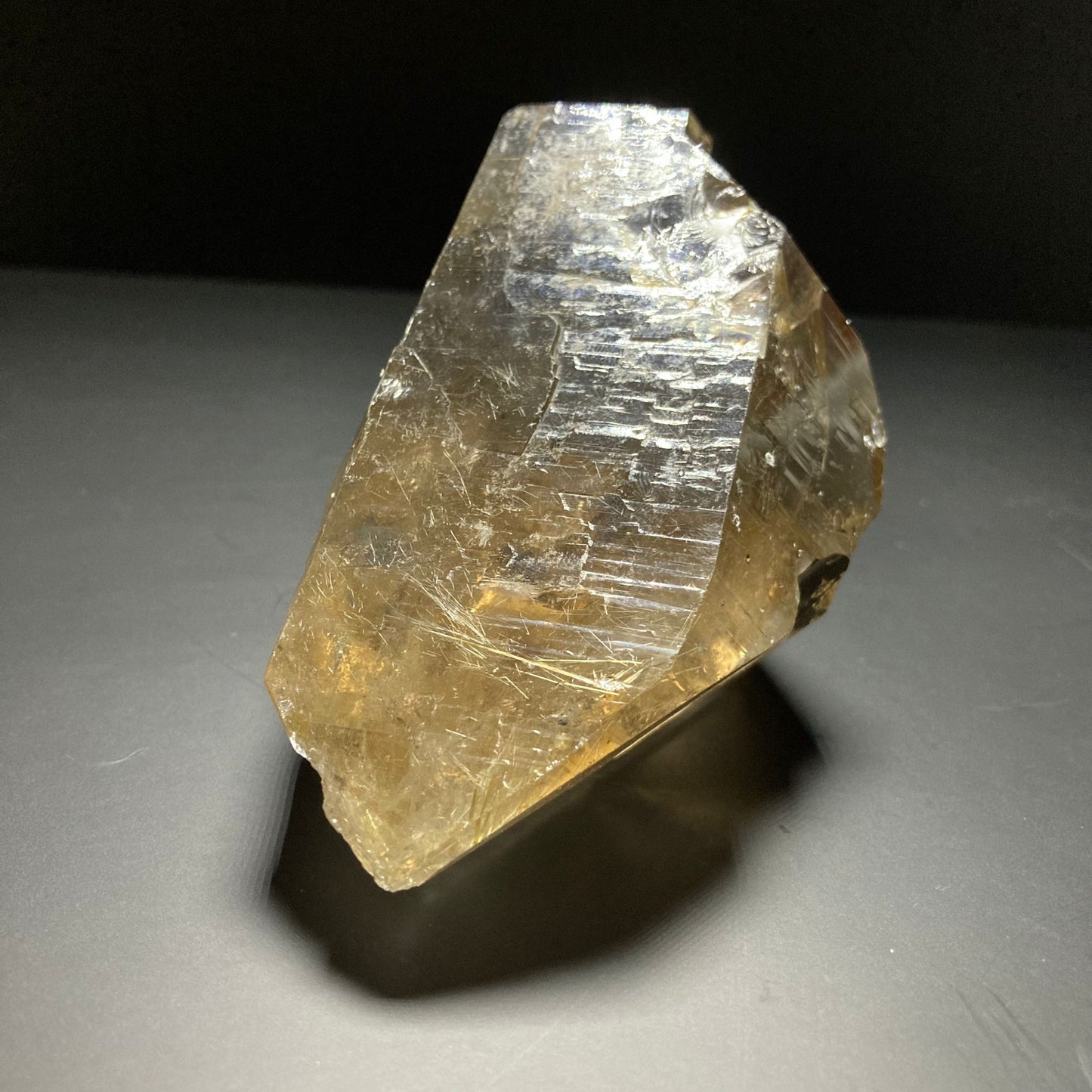 Natural Biterminated Smoky Twin Quartz Crystal | Lemurian Quartz | Rutile Quartz | Crystal Healing | Home Decor | Gemstone